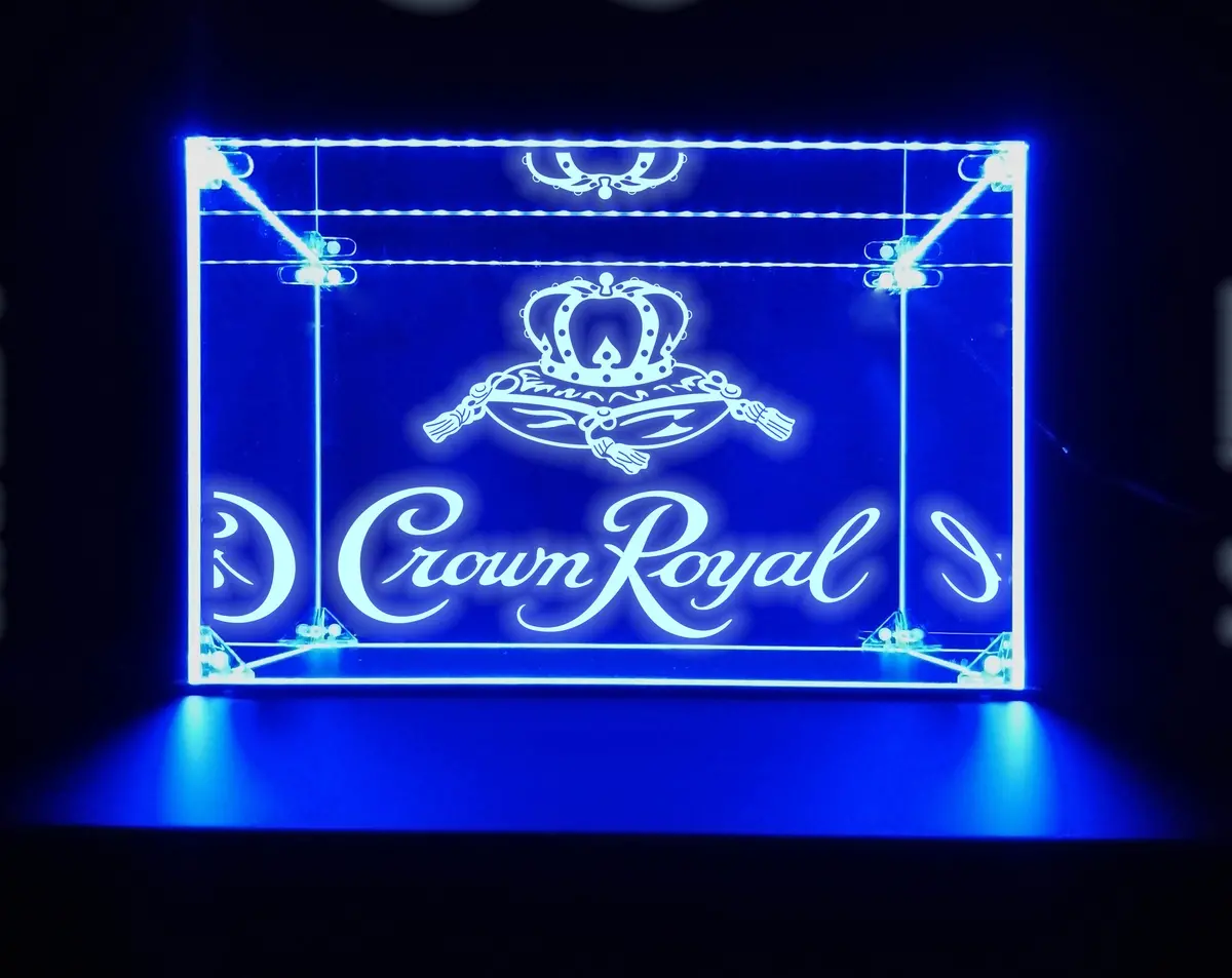 Led Display Case For Crown Royal Bar Liquor Bottles 1