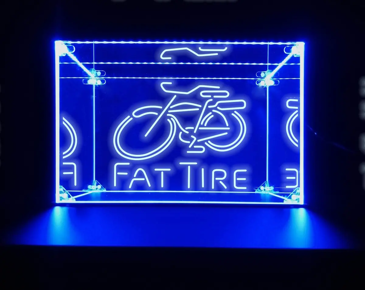 Led Display Case For Fat Tire Bar Liquor Bottles 1