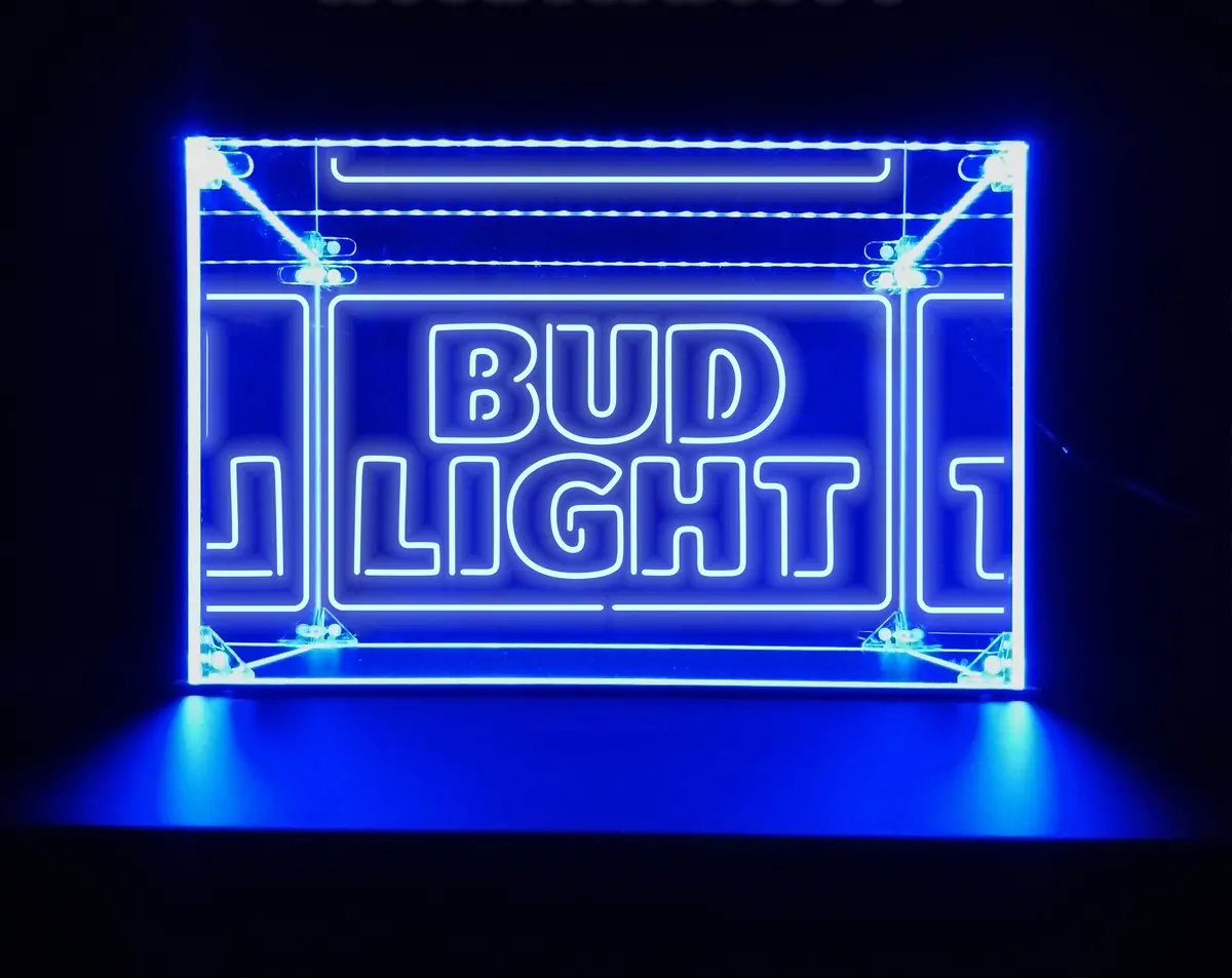 Led Display Case For Bud Light Bar Liquor Bottles 1