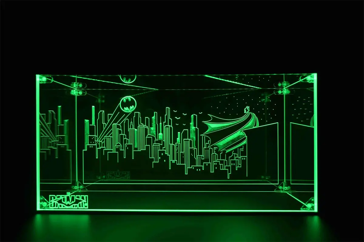 Rgb Light Acrylic Display Case For Lego Batman Mobile 4