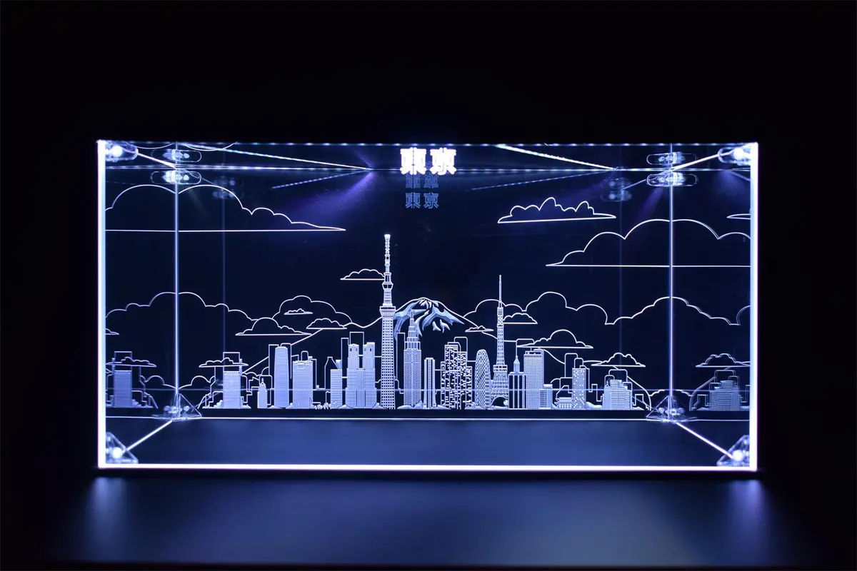 Tokyo Skyline Led Display Case For Diecast Scale Cars, Lego, Action Figures 3