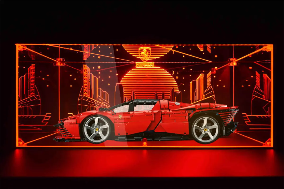 Led Display Case For Lego Ferrari 42143 1
