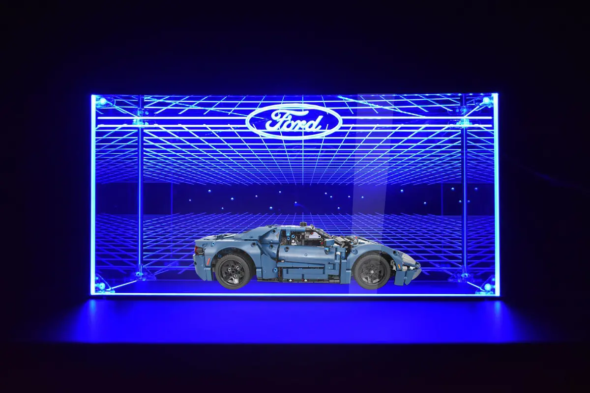 Custom Scale Car Models Led Display Case For Lego 42154 Ford Gt 1