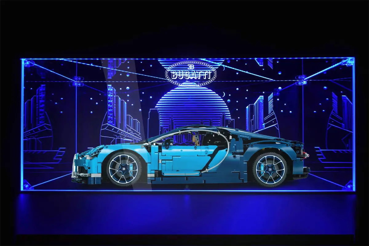 Led Display Case For Lego Bugatti Chiron 42083 1