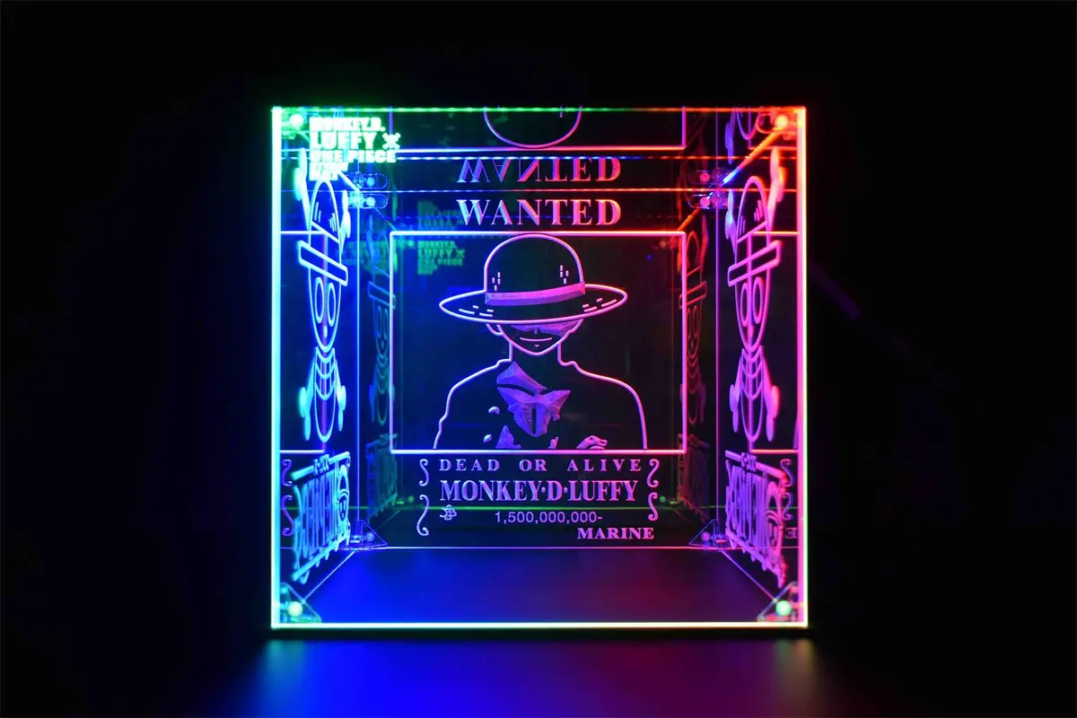 Led Display Case For Luffy Anime Action Figure, One Piece Collectible Figures 1