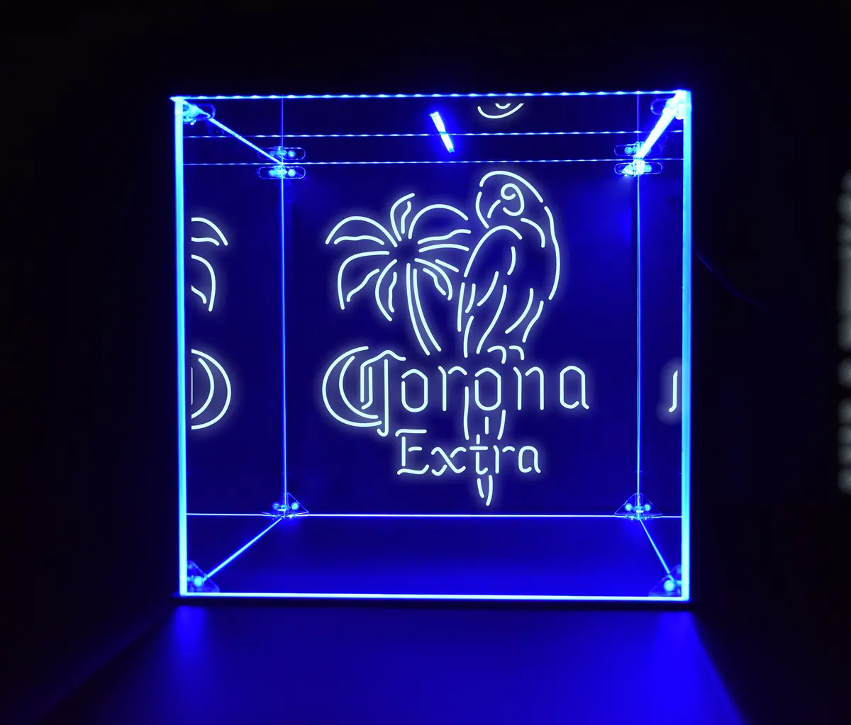Wine, Champagne, Liquor, Beverage Bottle Led Display Case, Corona Collection 1