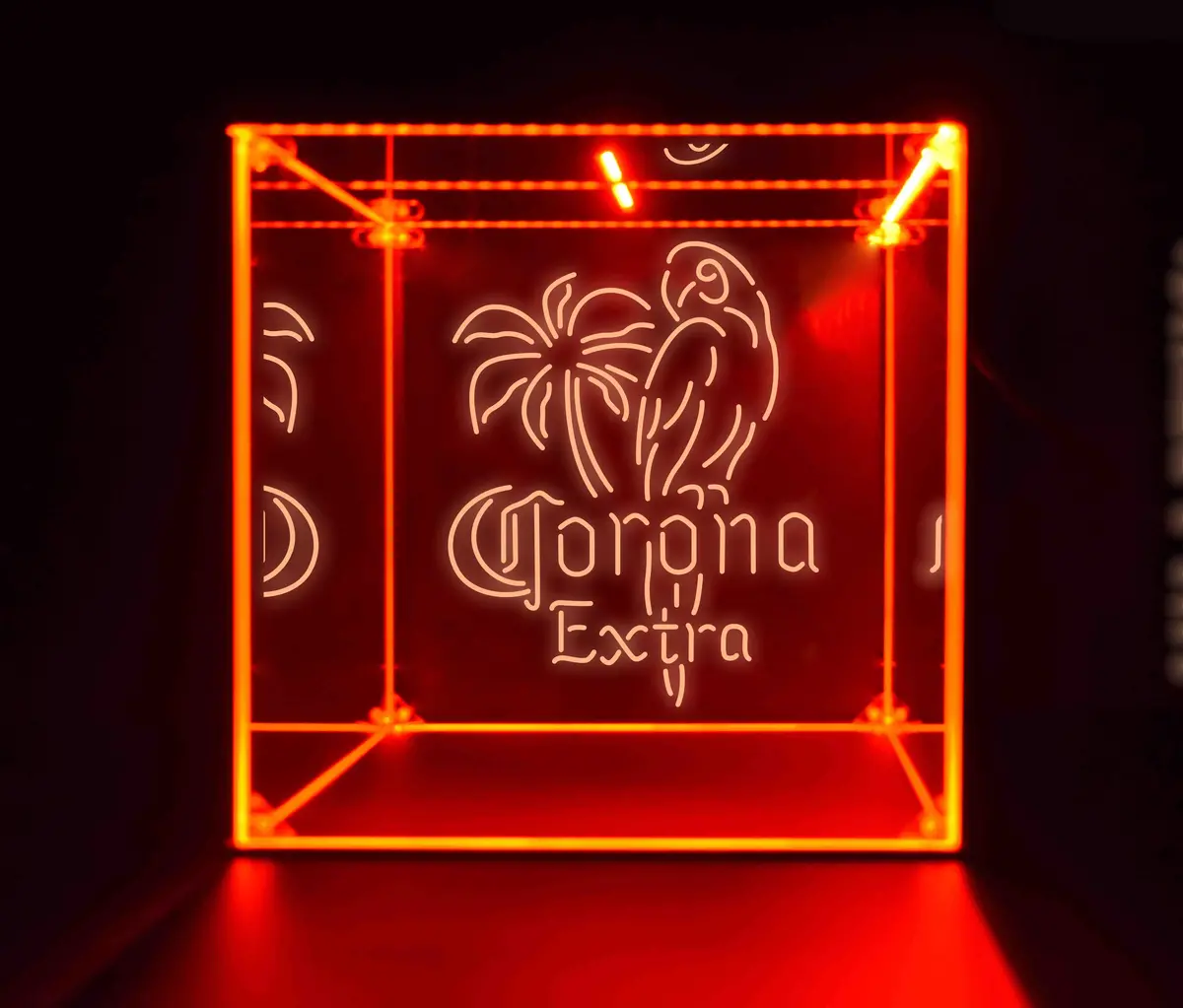 Wine, Champagne, Liquor, Beverage Bottle Led Display Case, Corona Collection 3