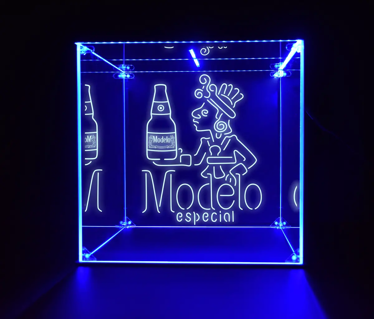 Wine, Champagne, Liquor, Beverage Bottle Led Display Case, Modelo Collection 1