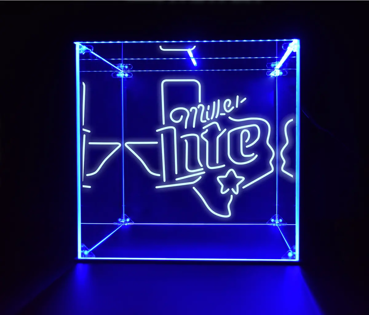 Wine, Champagne, Liquor, Beverage Bottle Led Display Case, Miller,Miller Star Texas Collection 1