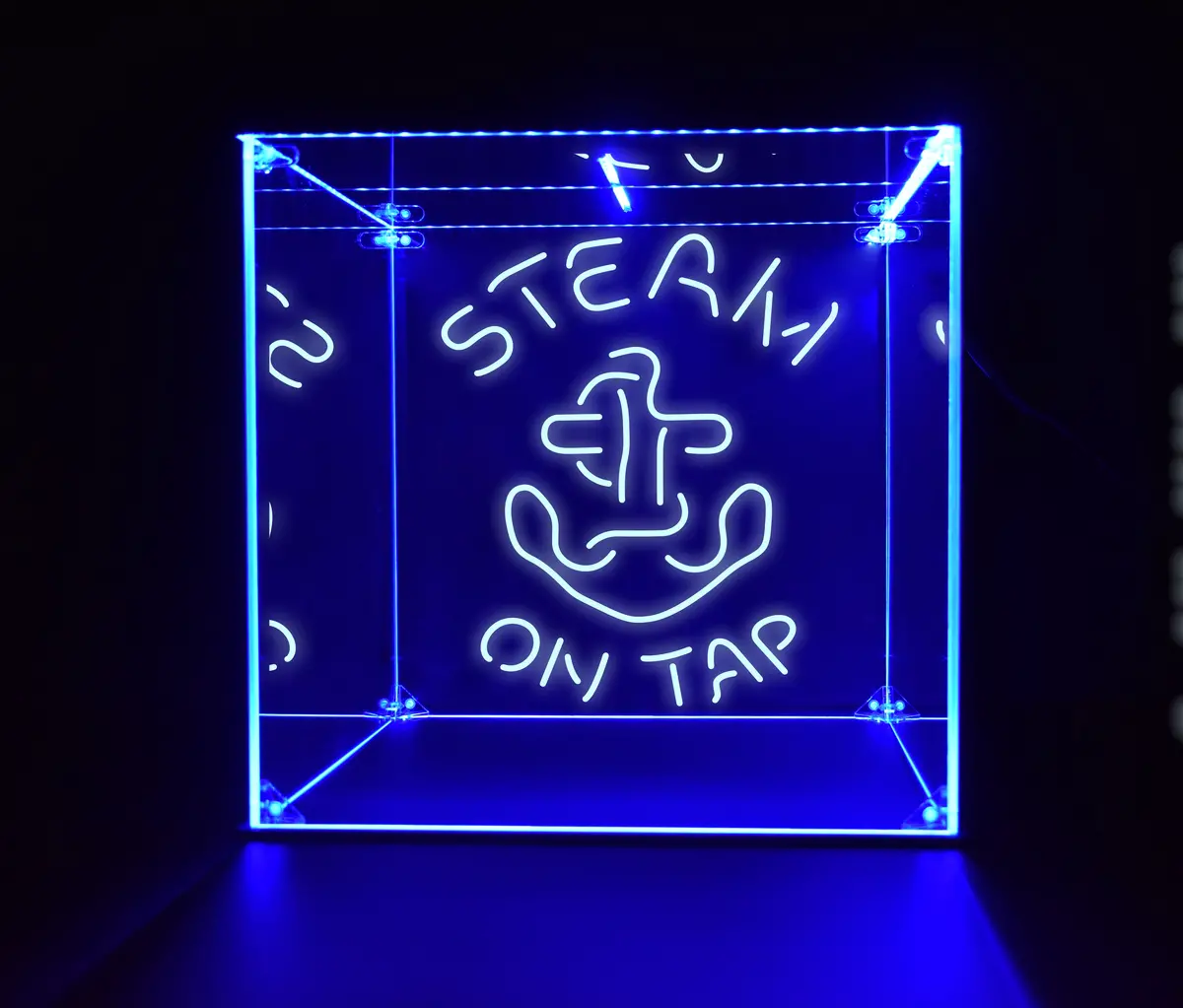 Wine, Champagne, Liquor, Beverage Bottle Led Display Case, Anchor Steam Collection 1