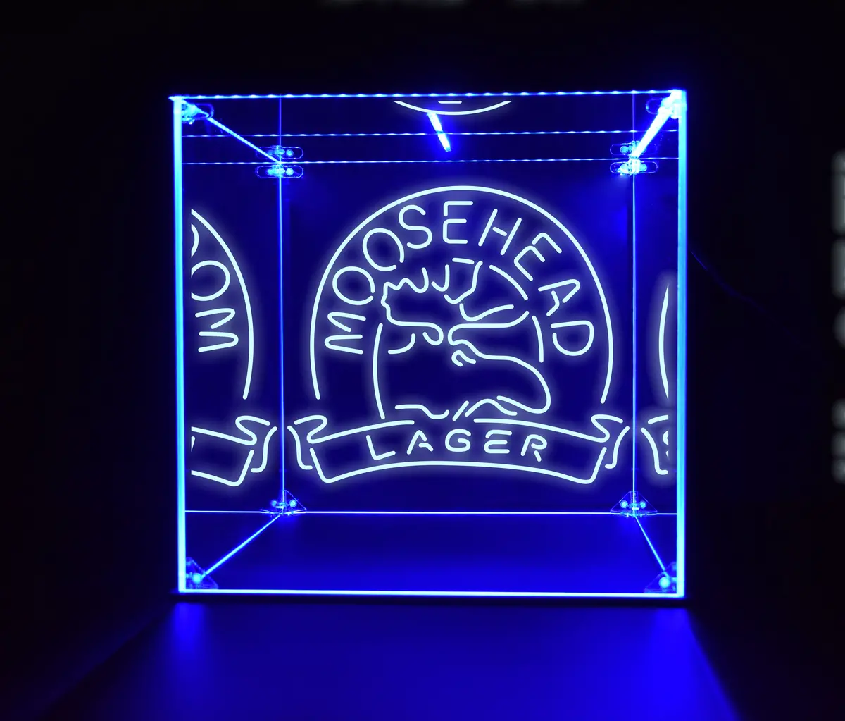 Wine, Champagne, Liquor, Beverage Bottle Led Display Case, Moosehead Collection 1