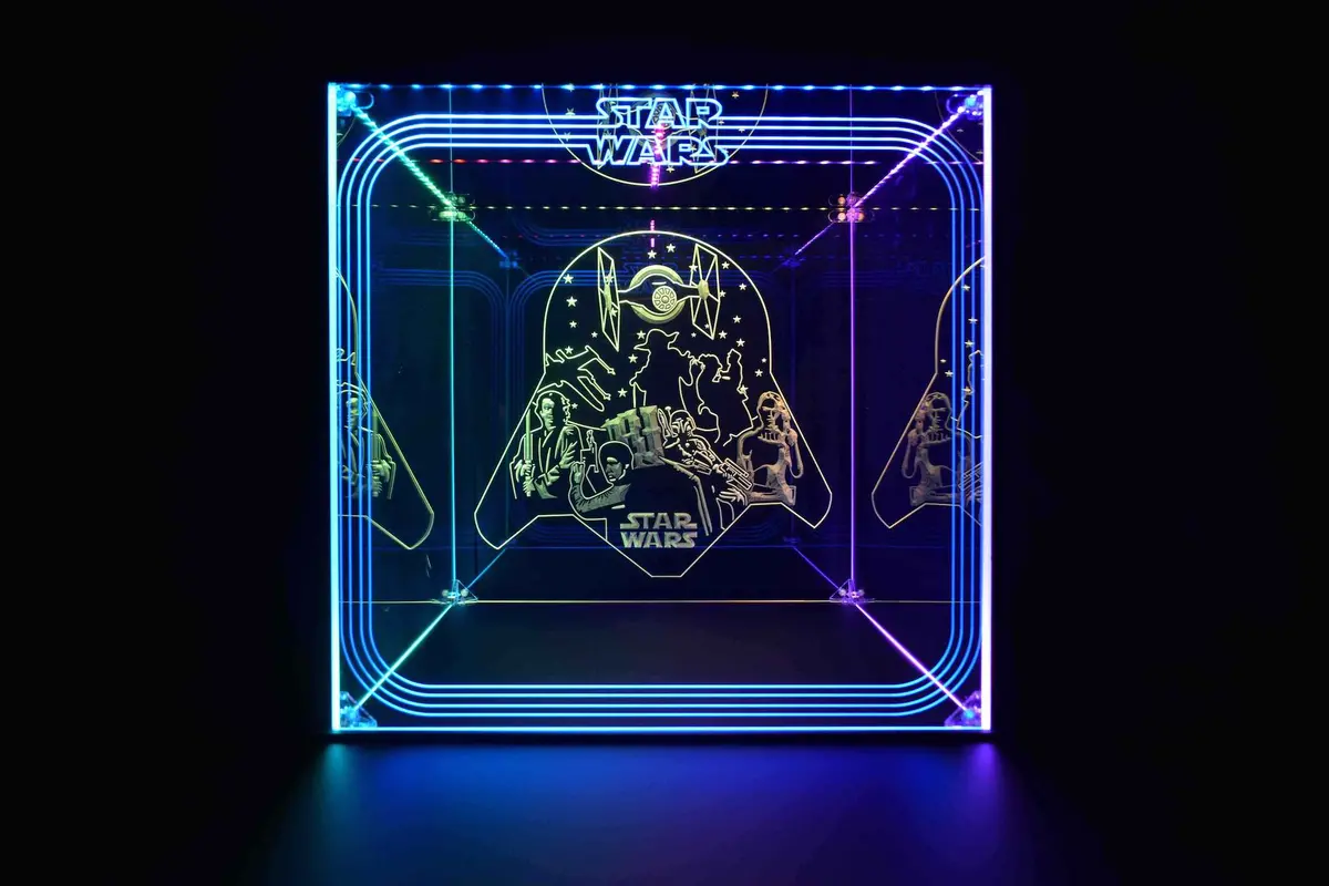 Custom Led Display Case For Lego Star Wars Sets, Lego Helmet, Collectible Figures 1