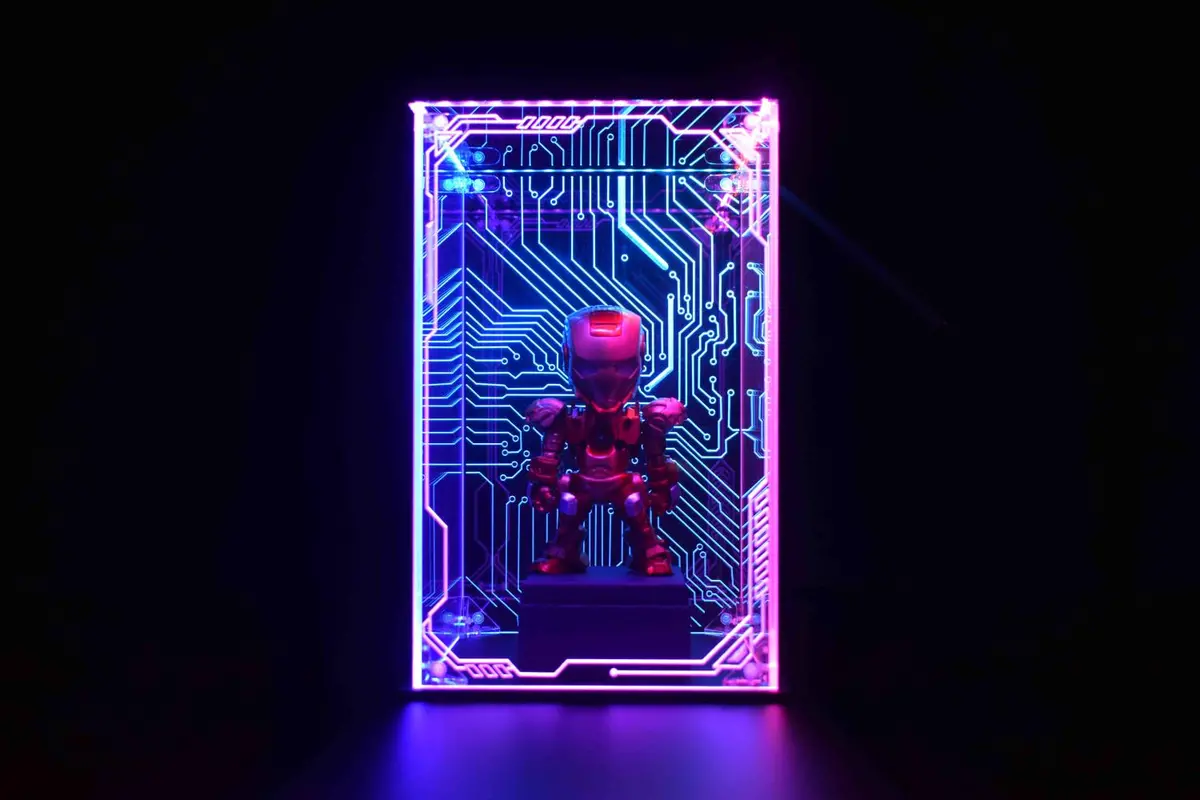 Custom Led Display Case For Labubu Doll, Funko Pop, Lego, Collectible Figures 1