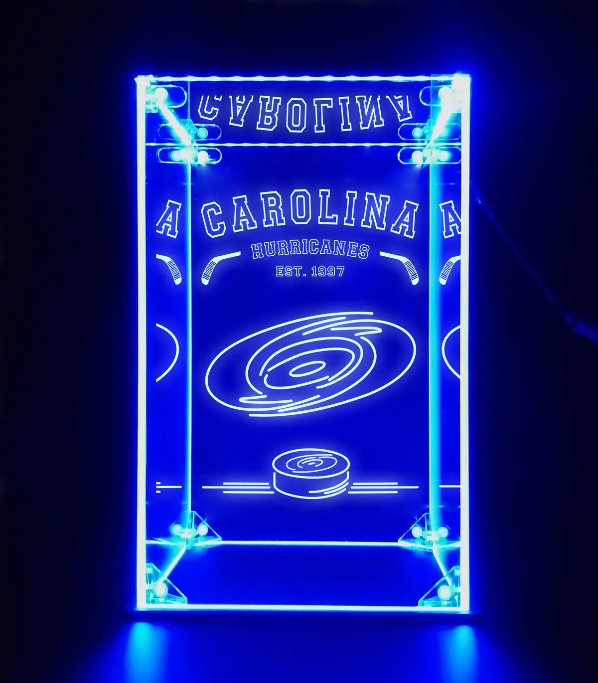 Led Display Case For Carolina Hurricanes Sports Memorabilia 1
