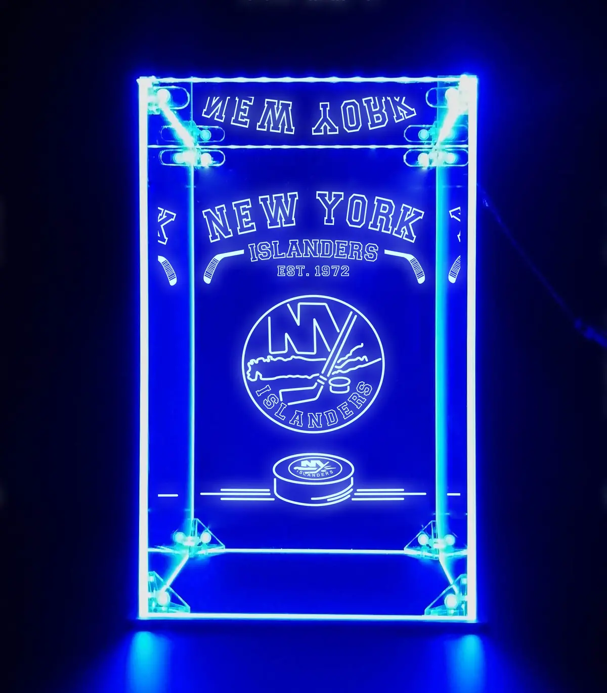 Led Display Case For New York Islanders Sports Memorabilia 1