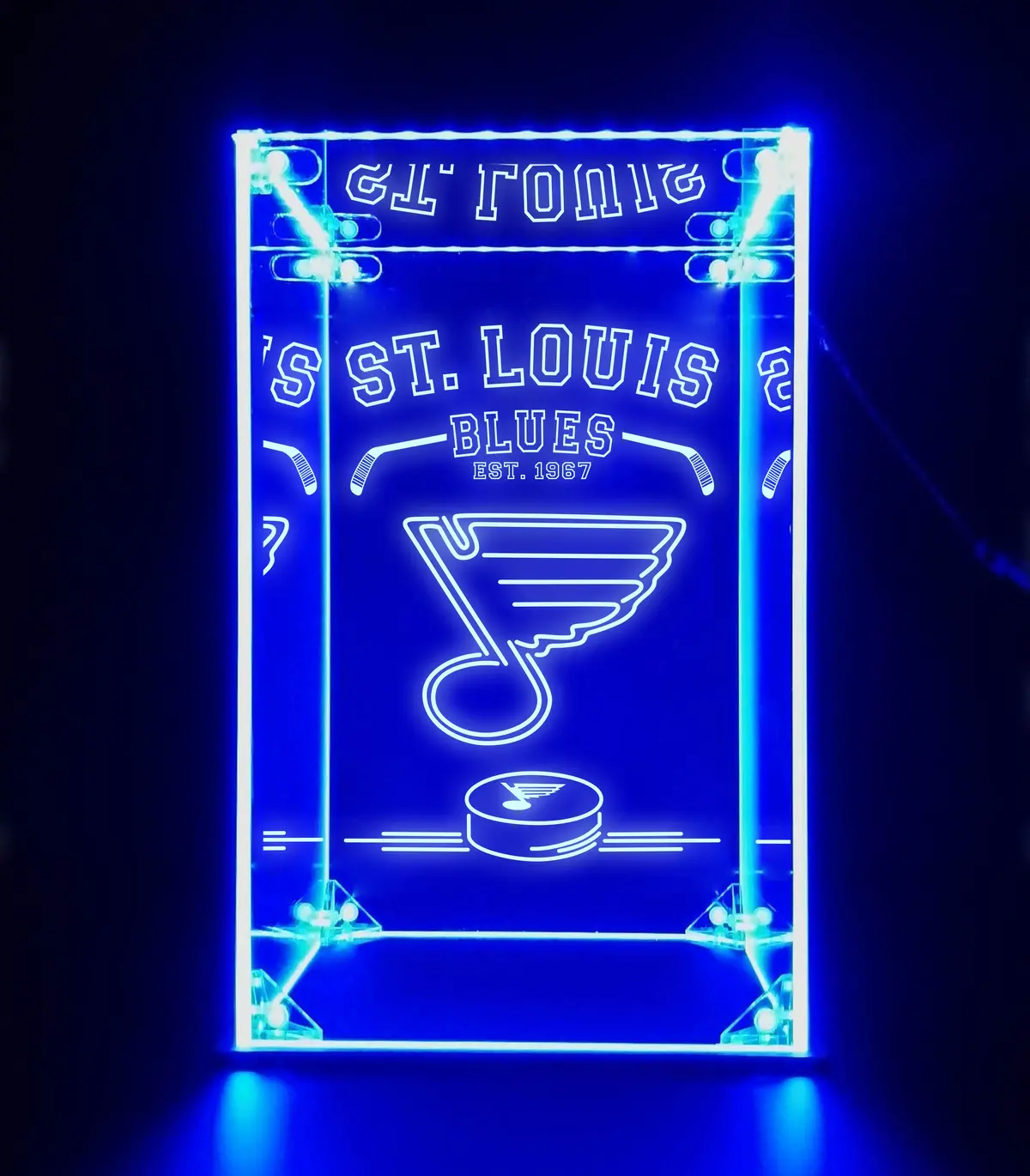 Led Display Case For St. Louis Blues Sports Memorabilia 1