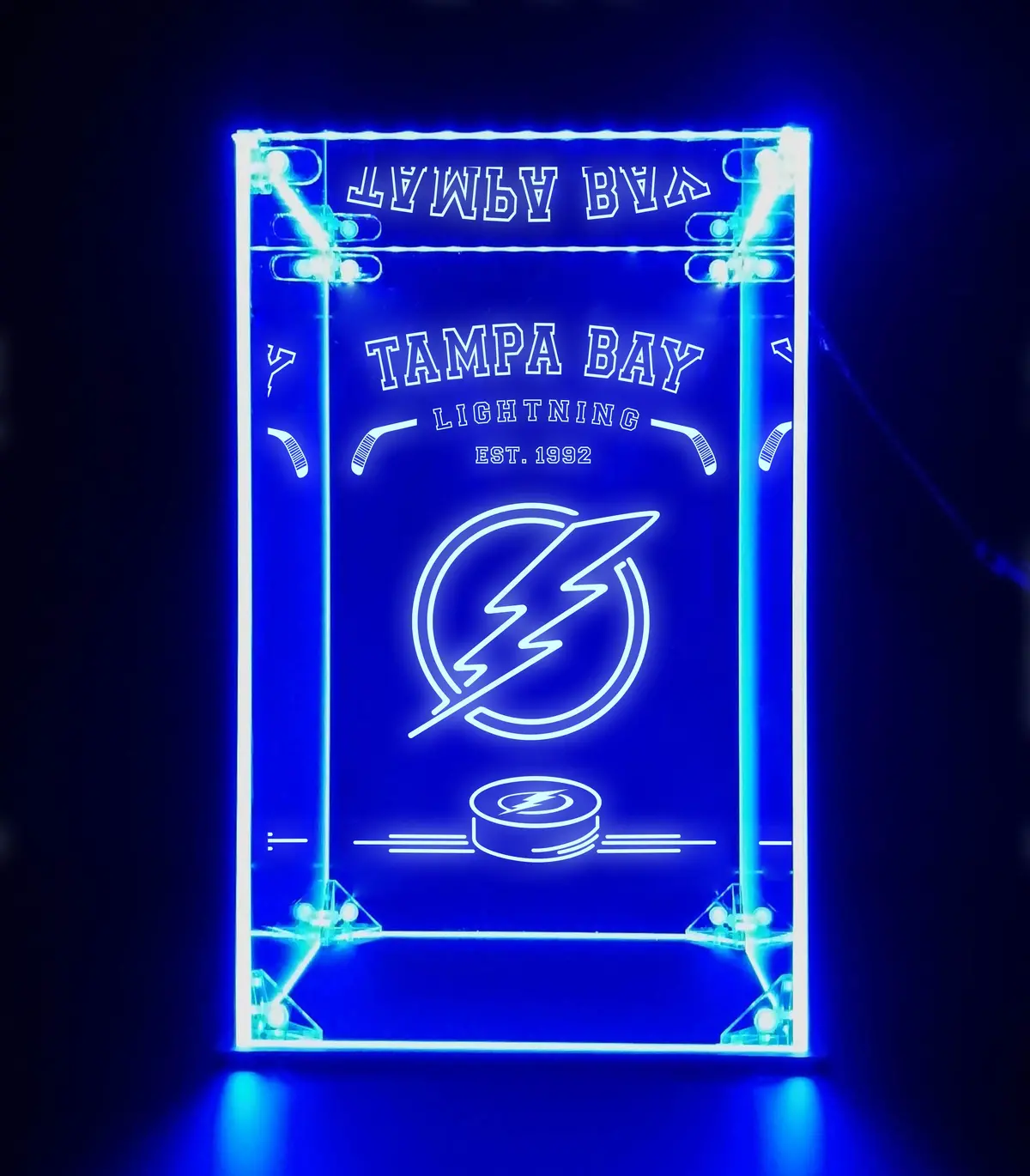 Led Display Case For Tampa Bay Lightning Sports Memorabilia 1