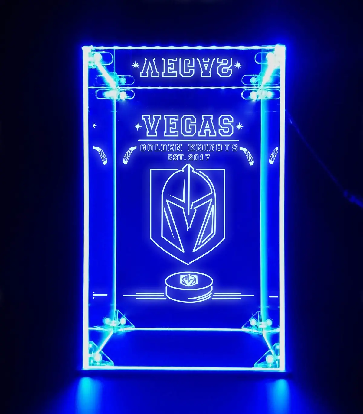 Led Display Case For Vegas Golden Knights Sports Memorabilia 1