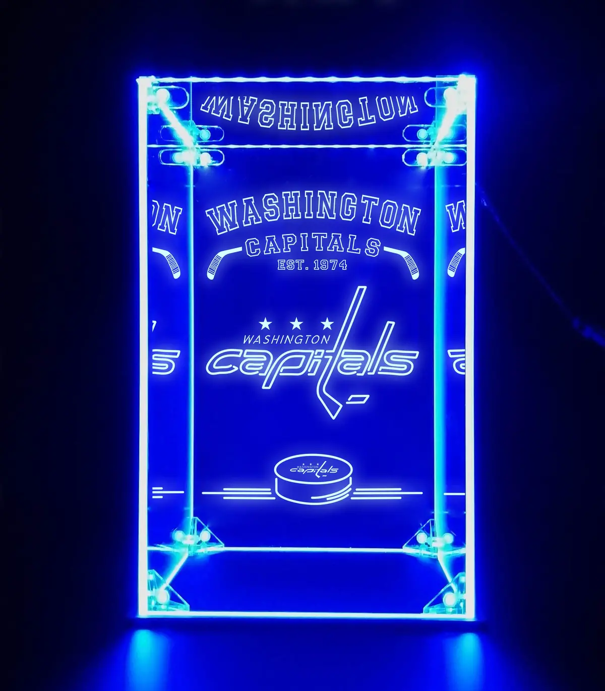 Led Display Case For Washington Capitals Sports Memorabilia 1