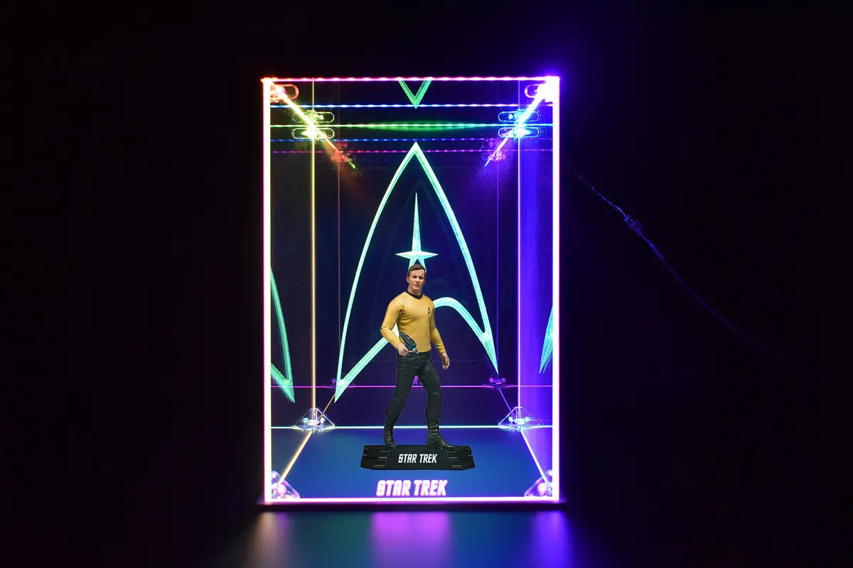 Custom Led Display Case For Star Trek Enterprise Action Figures Collectibles 1