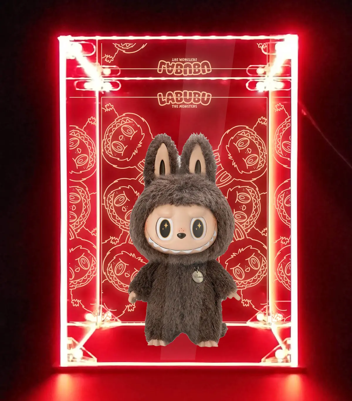 Led Display Case For Labubu Monsters Doll Blind Box Collection 3