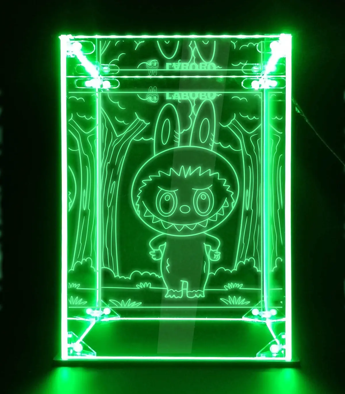 Labubu Monsters Doll Led Display Case, Blind Box Showcase 2