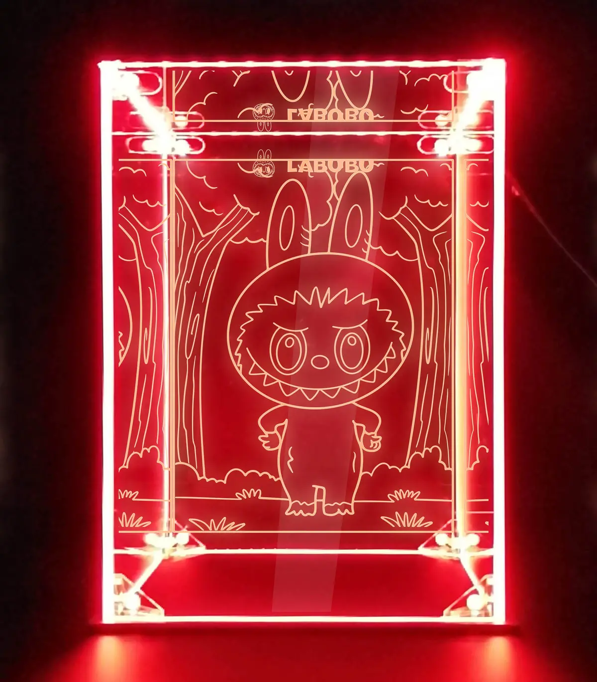 Labubu Monsters Doll Led Display Case, Blind Box Showcase 3