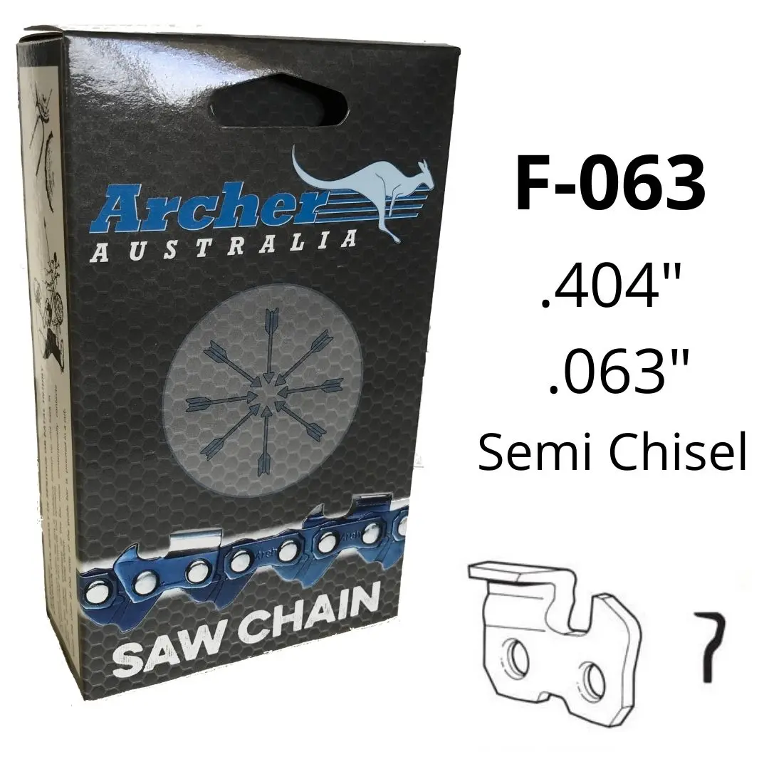 Archer Chainsaw Chain .404" .063" Semi Chisel 1
