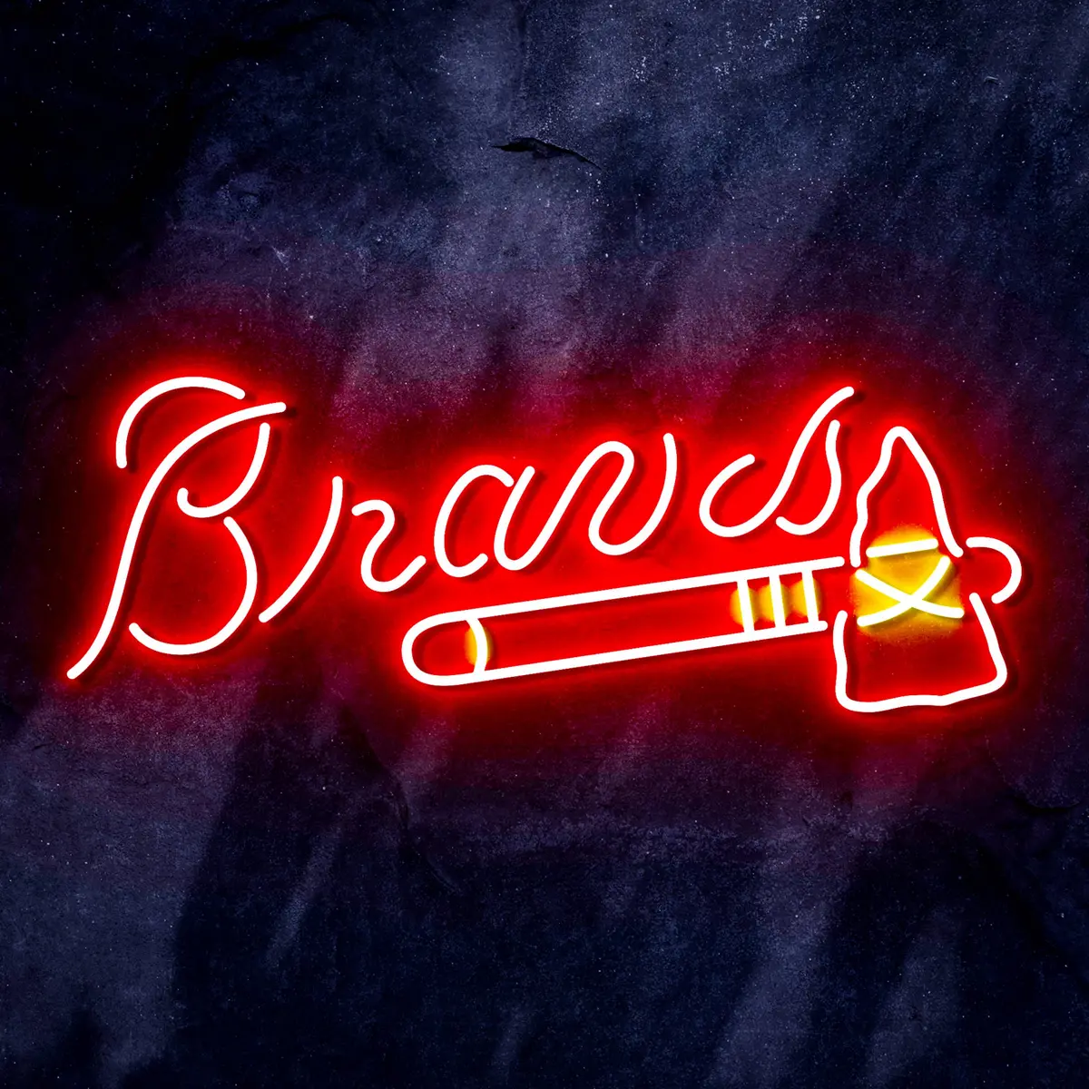 Mlb Atlanta Braves Bar Neon Flex Led Sign 1
