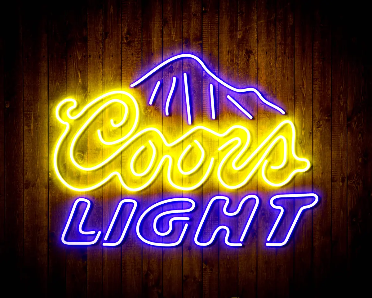 Coors Light Bar Handmade Neon Flex Led Sign 7