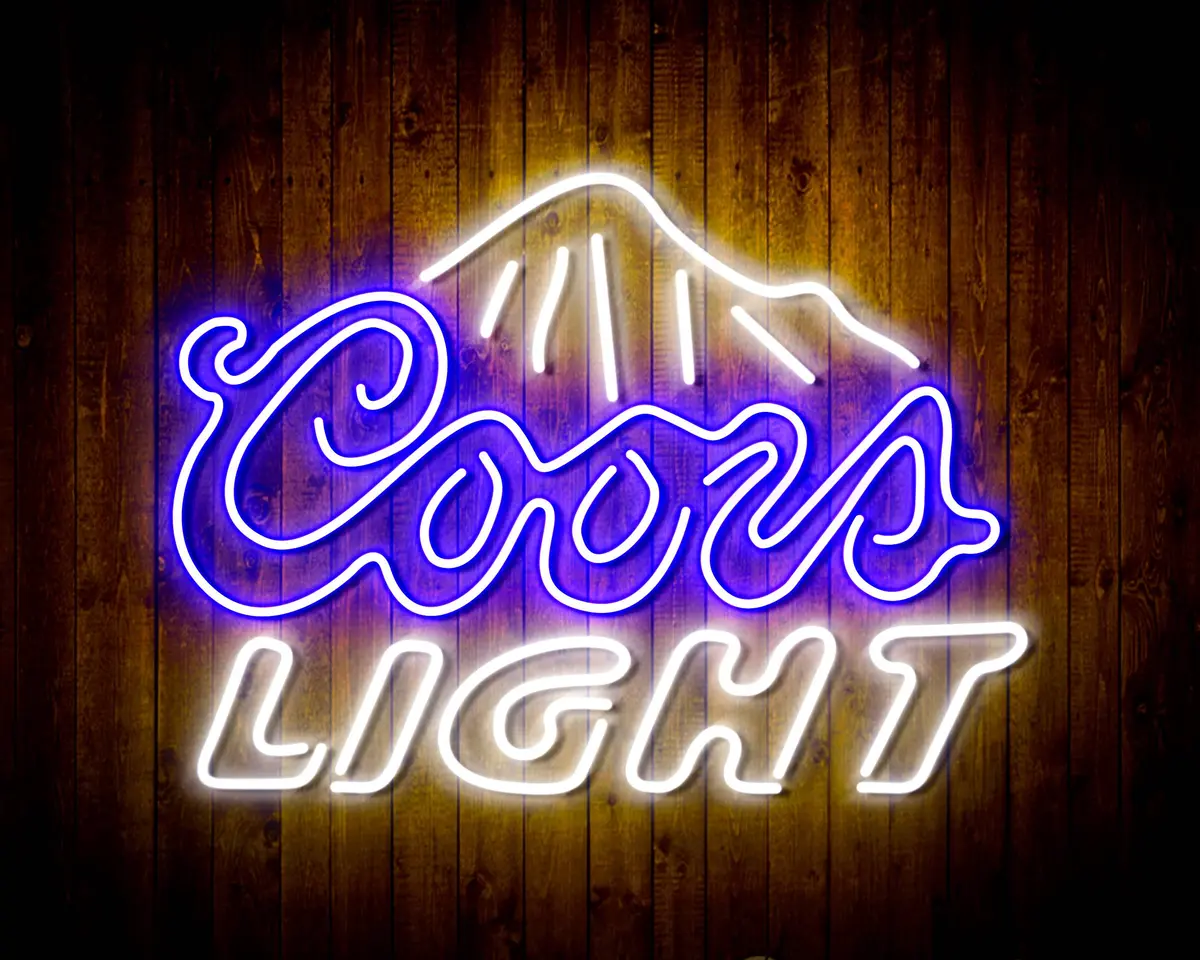 Coors Light Bar Handmade Neon Flex Led Sign 4