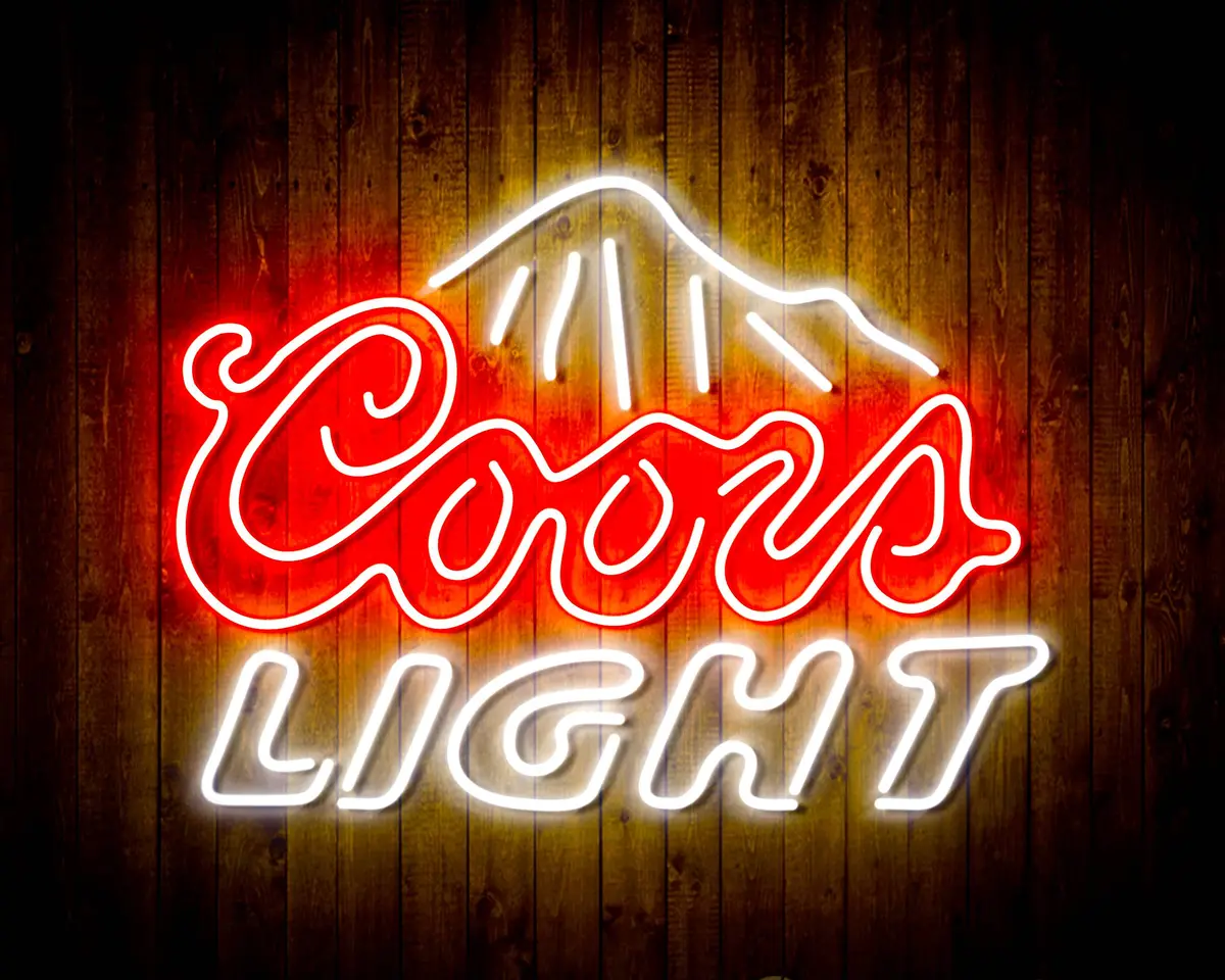 Coors Light Bar Handmade Neon Flex Led Sign 9