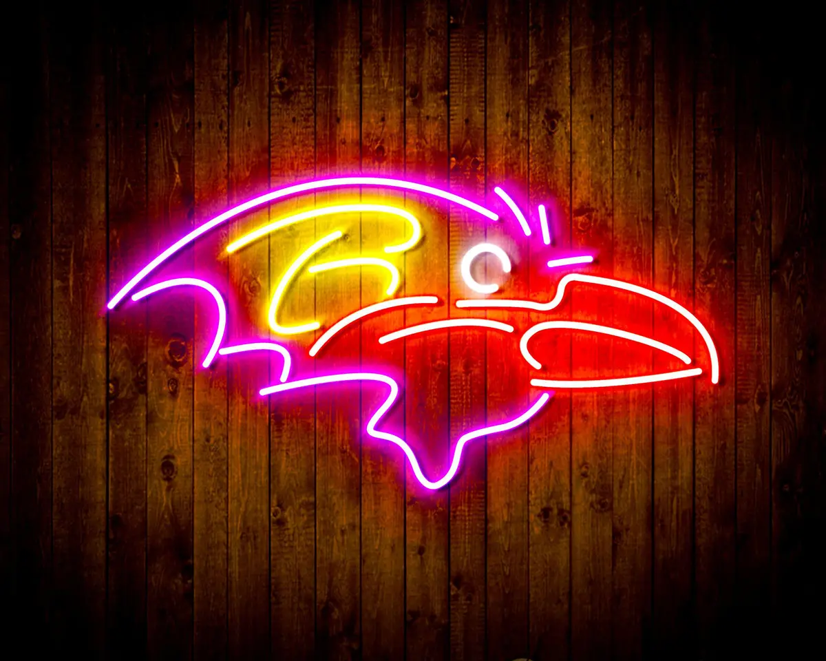 Baltimore Ravens Bar Neon Flex Led Sign 6
