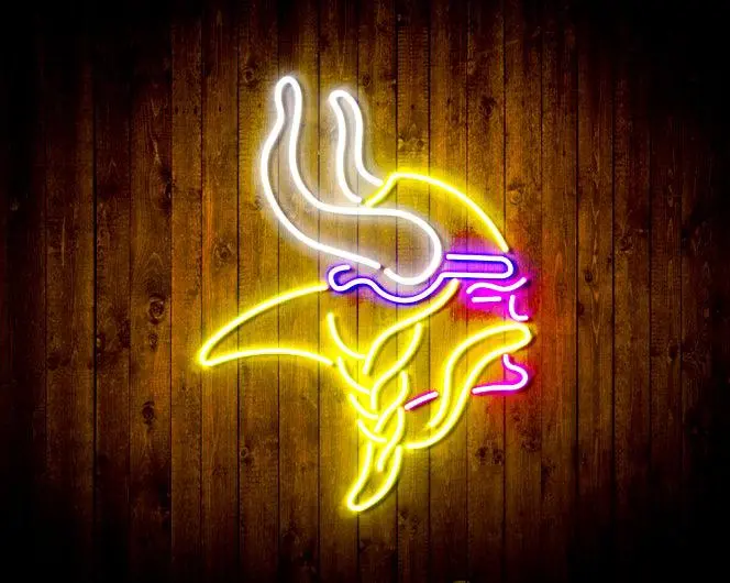 Minnesota Vikings Bar Neon-Like Flex Led Sign 3