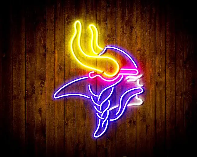 Minnesota Vikings Bar Neon-Like Flex Led Sign 4
