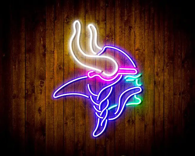 Minnesota Vikings Bar Neon-Like Flex Led Sign 5