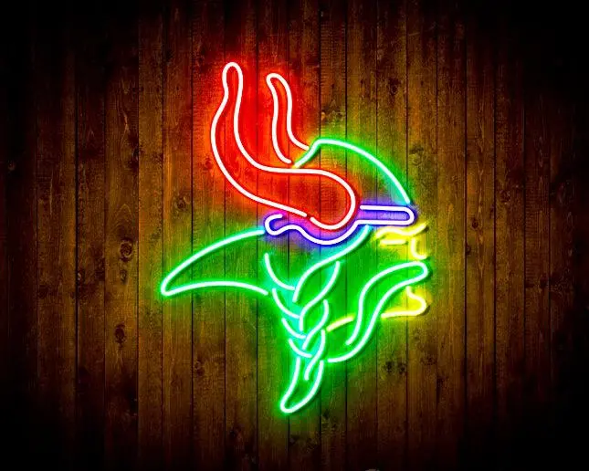 Minnesota Vikings Bar Neon-Like Flex Led Sign 5