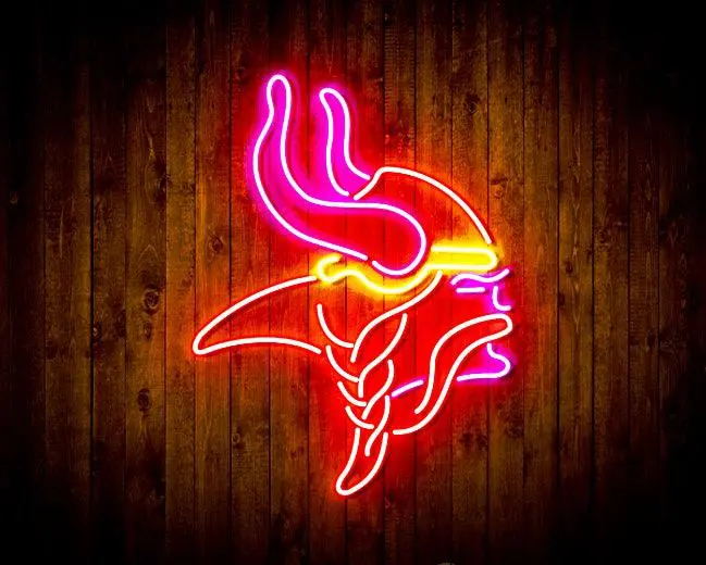 Minnesota Vikings Bar Neon-Like Flex Led Sign 6
