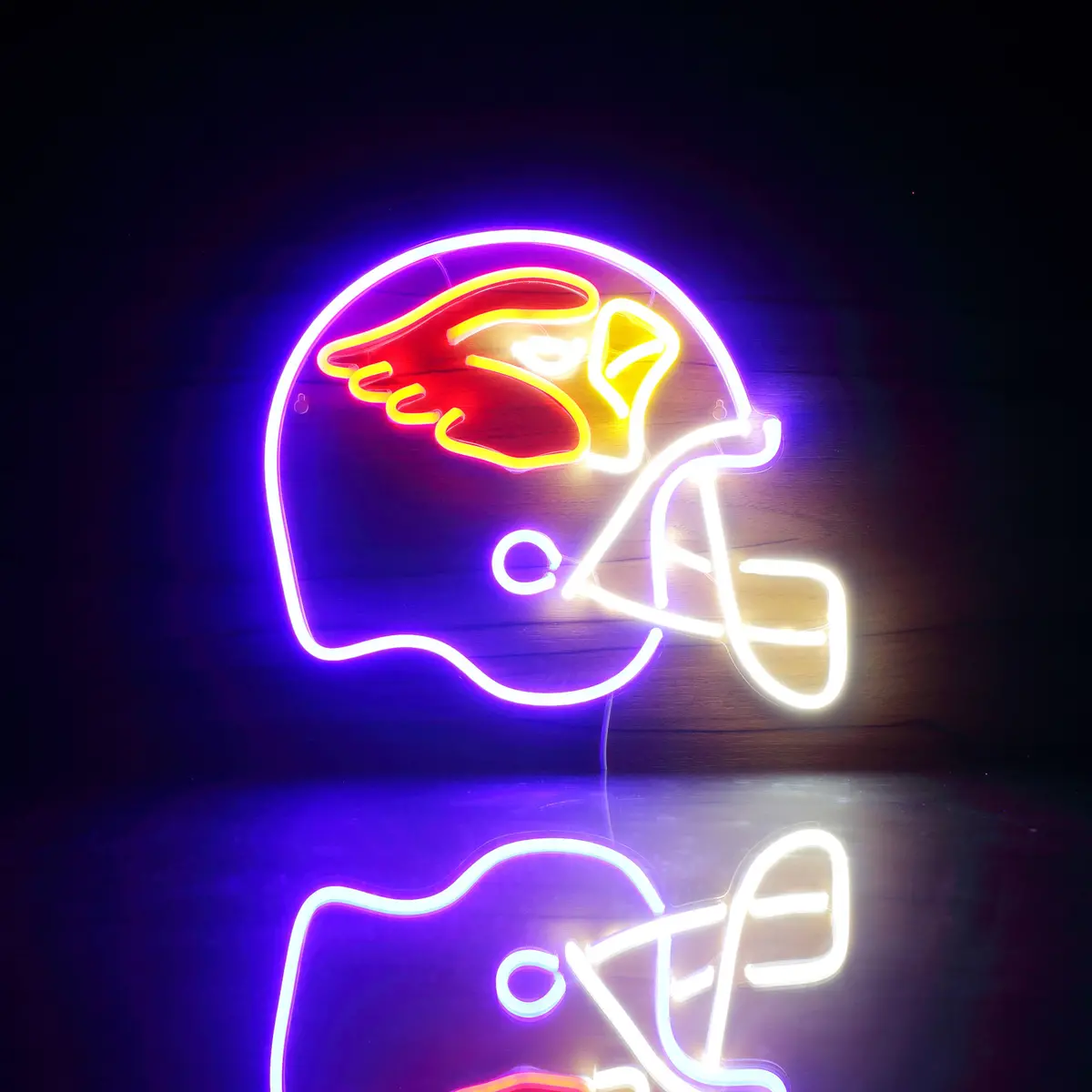 Nfl Helmet Arizona Cardinals Bar Neon Flex Led Sign 1