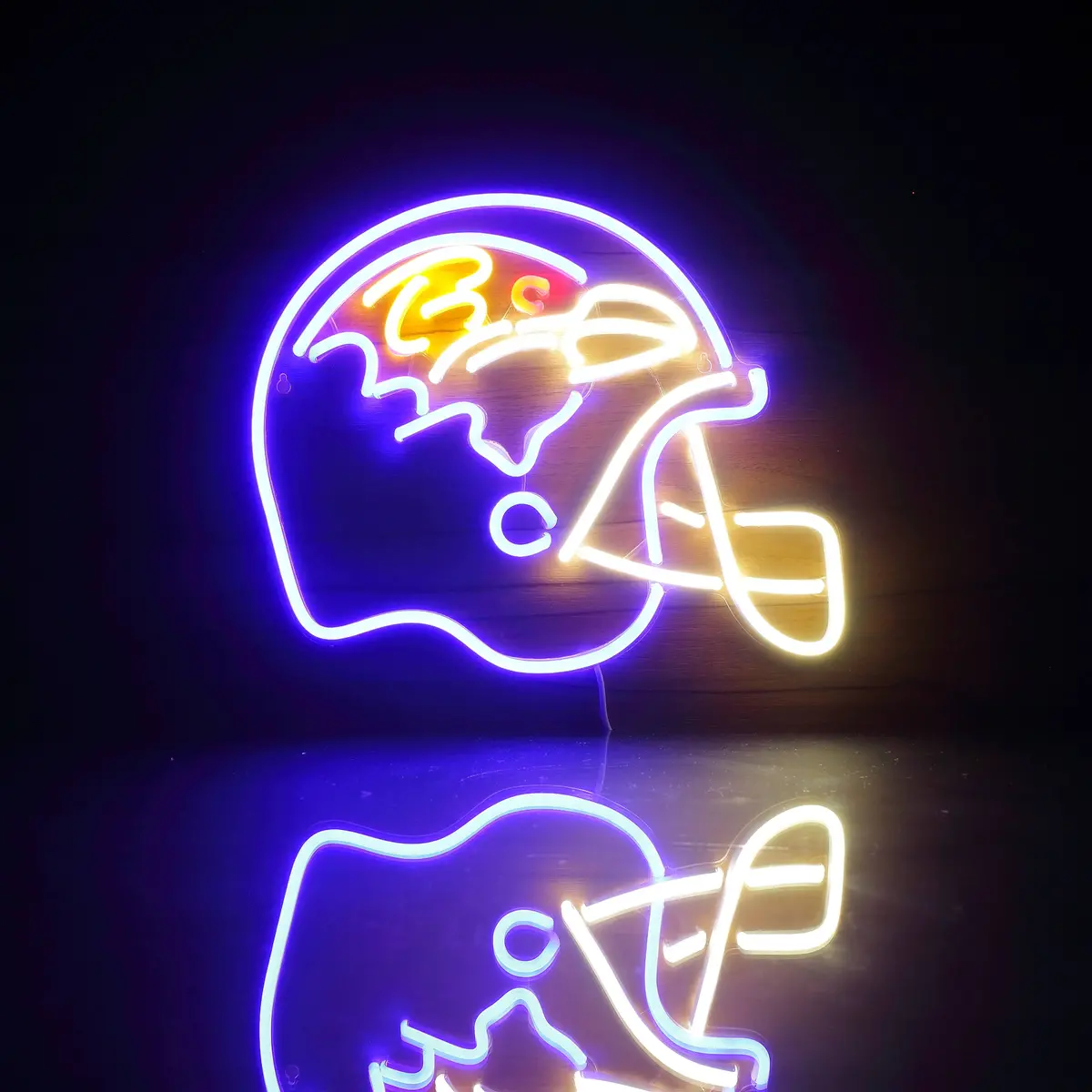 Nfl Helmet Baltimore Ravens Bar Neon Flex Led Sign 1