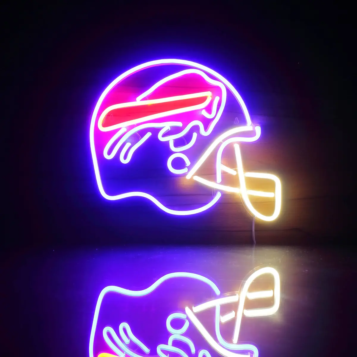 Nfl Helmet Buffalo Bills Bar Neon Flex Led Sign 1
