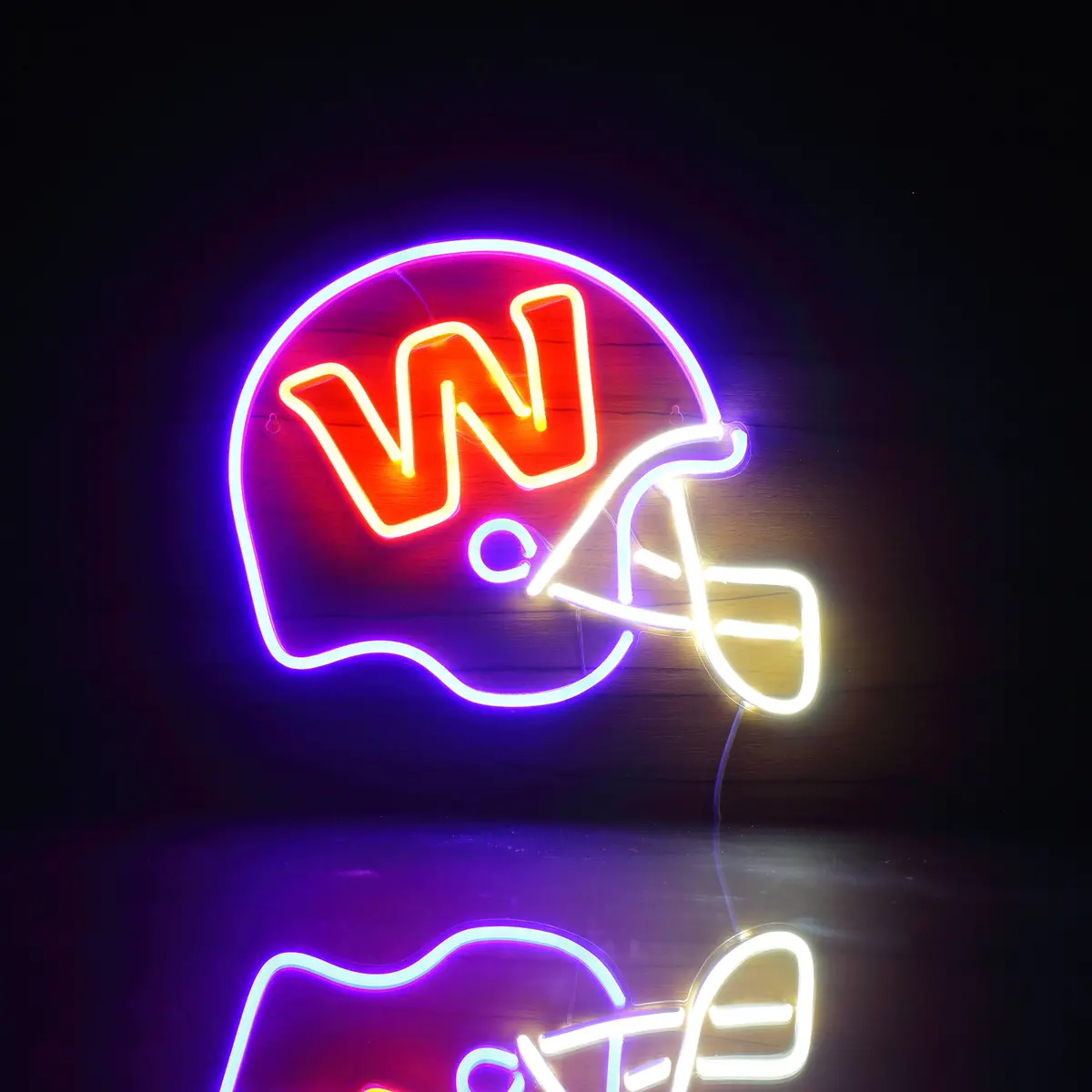 Nfl Helmet Washington Football Team Bar Neon Led Sign 1