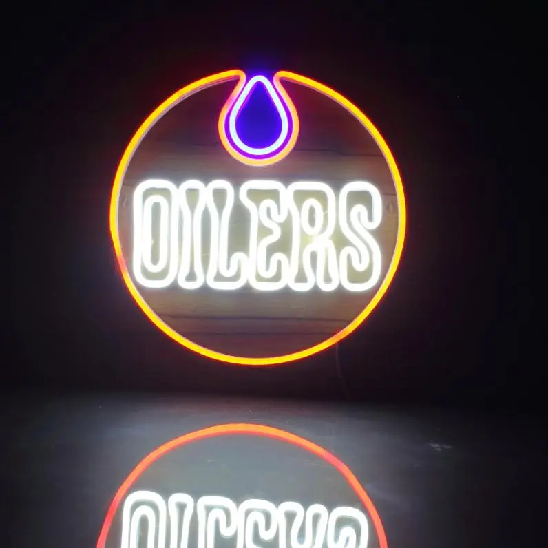 Edmonton Oilers Handmade Neon Flex Led Sign 1