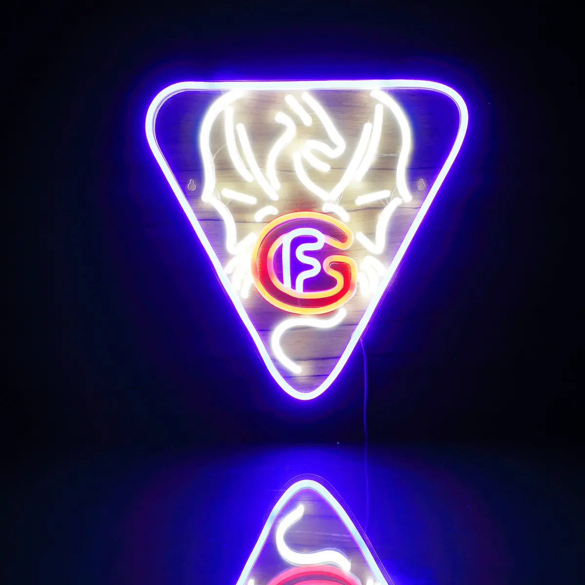 Hockey Club Fribourg-Gottéron Logo Bar Neon Flex Led Sign 1