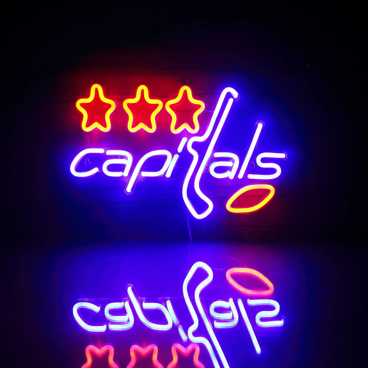 Nhl Washington Capitals Bar Neon Flex Led Sign 1
