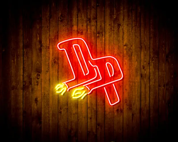 Detroit Pistons Handmade Neon Flex Led Sign 6