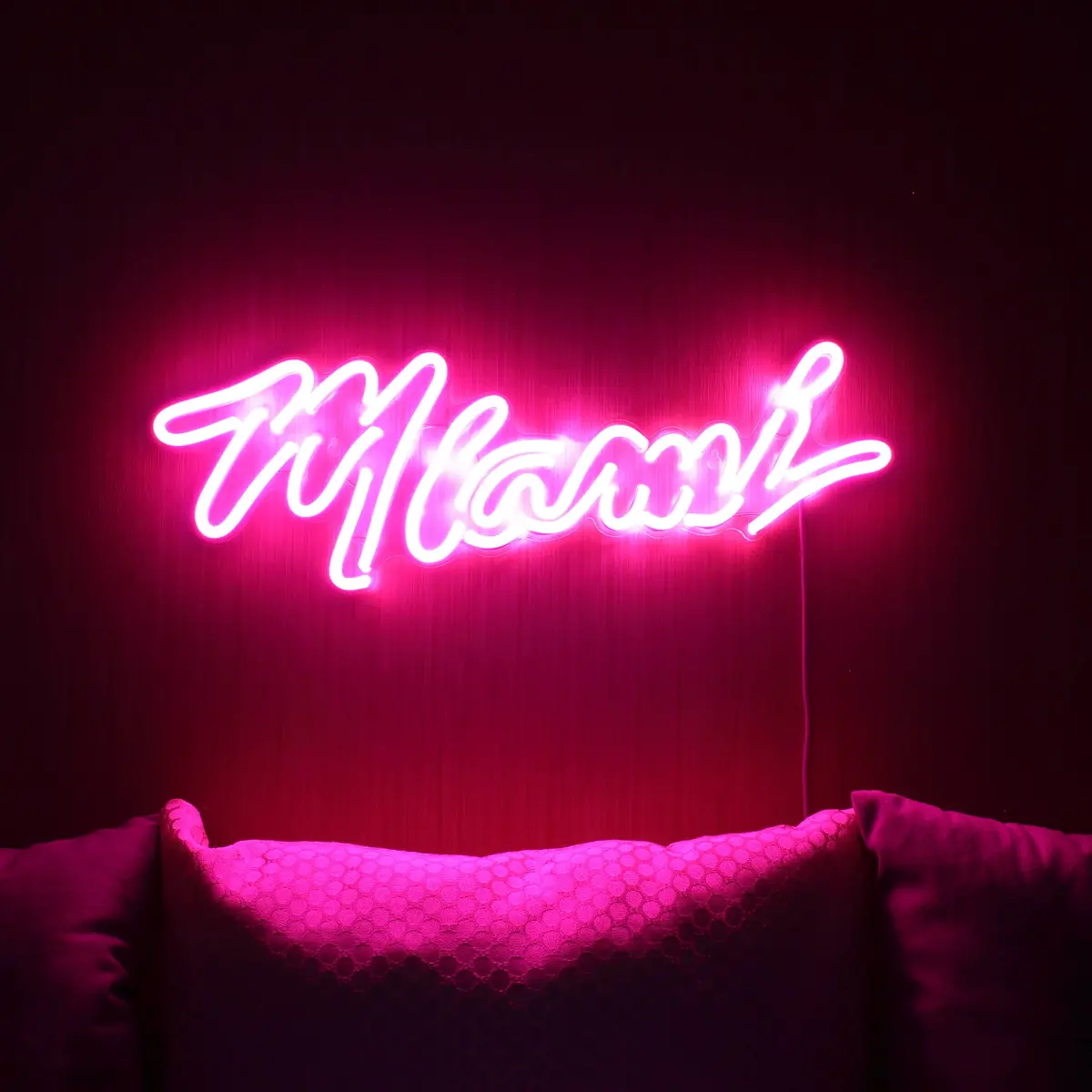 Nba Miami Heat Large Bar Flex Neon Led Sign 1