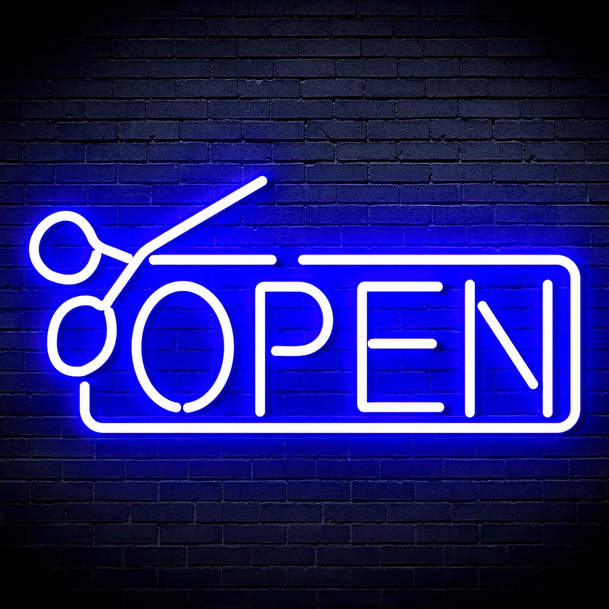Open With Scissors Neon Flex Led Sign 9