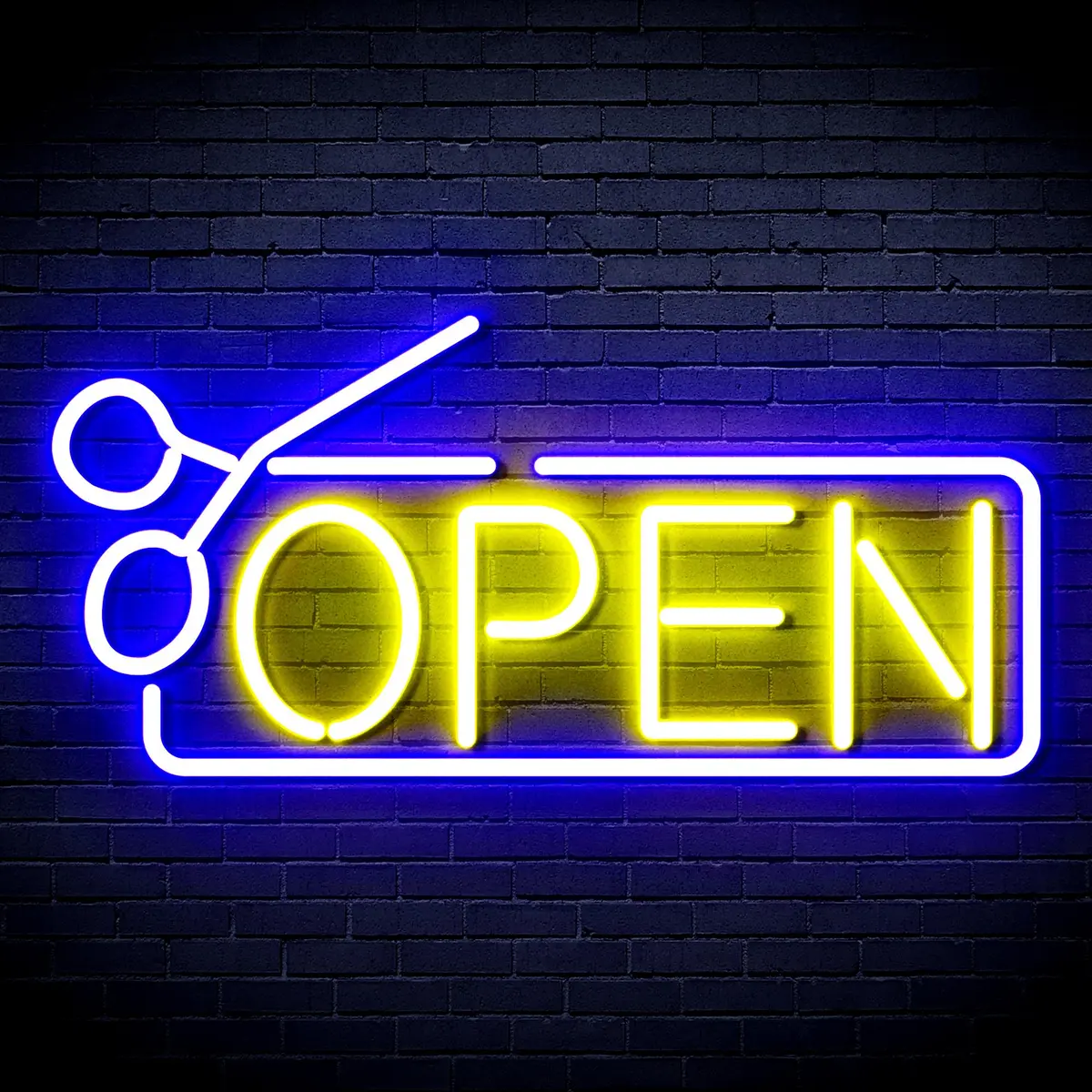 Open With Scissors Neon Flex Led Sign 7