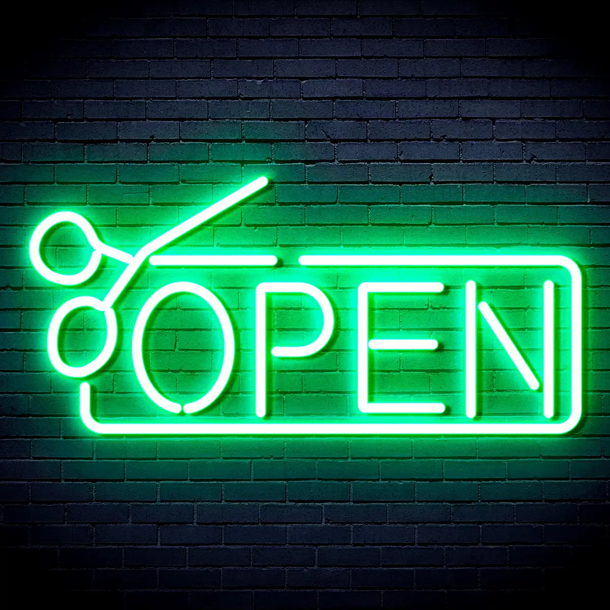 Open With Scissors Neon Flex Led Sign 13